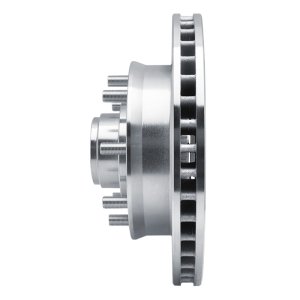 Chevrolet Suburban Brake Rotor (1) - Front Right - R1 Concepts - Drilled & Slotted - Silver - `92-`02